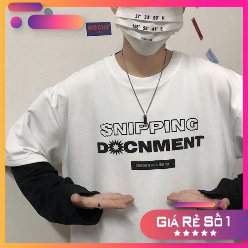 [Có size từ 28kg-90kg] áo thun dài tay form rộng TAY PHỐI siêu cá tính unisex, ulzang, có size s, có size lớn | BigBuy360 - bigbuy360.vn