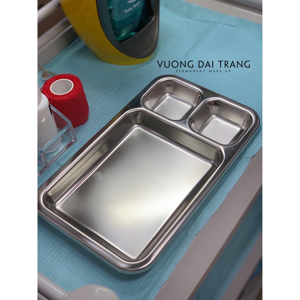 Khay inox 3 ngăn 304