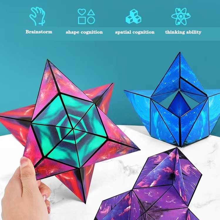Khối Nam Châm Lắp Ráp Biến 72 Hình Galaxy Changeable Magnetic Magic Cube Rubik Biến Thể Xếp Hình Hình Học 3D