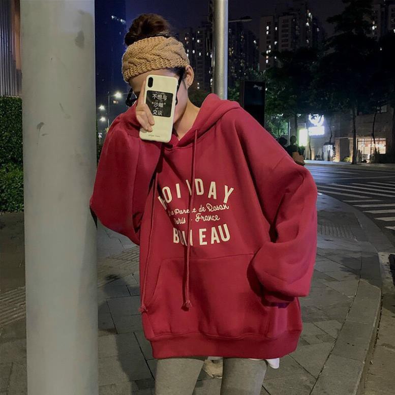 HOT TREND _ Áo hoodie nữ, áo hoodie nam, họa tiết chữ HOLIDAY , áo hoodí siêu hot, thời trang thu | BigBuy360 - bigbuy360.vn