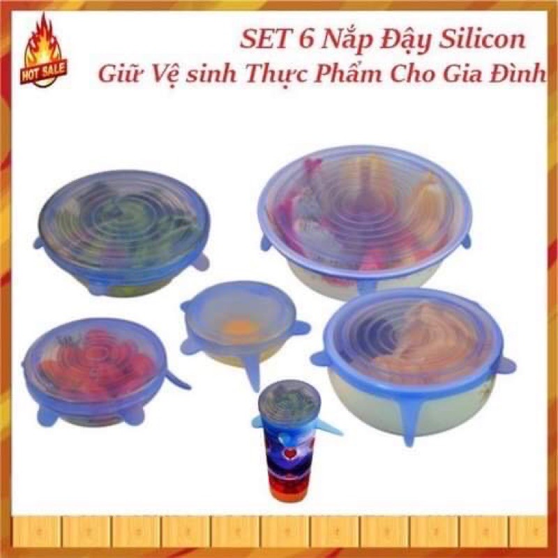 Nắp Đậy Silicon Bảo Quản Thực Phẩm Tiện Lợi