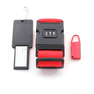 Bộ dây đai vali, ổ khóa số vali, dây đai nẹp hành lý có khóa số C102