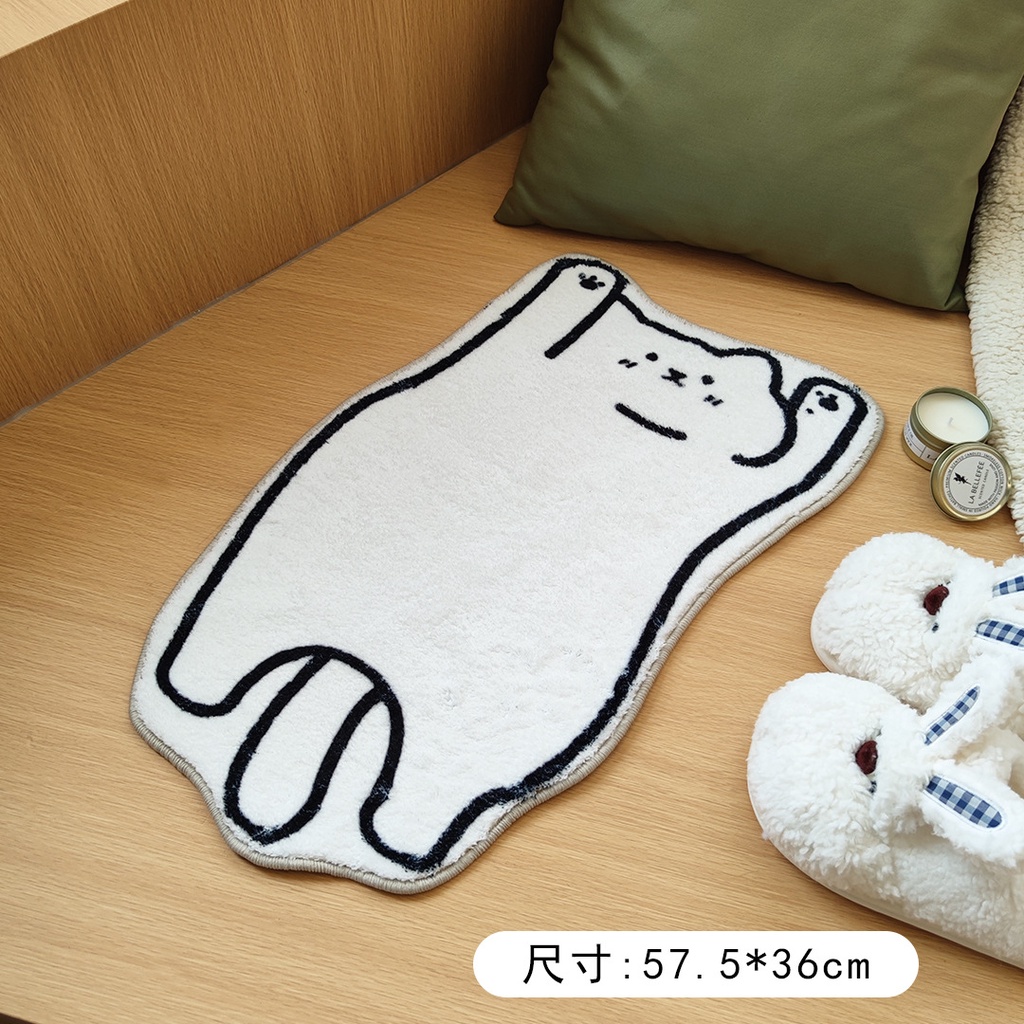 Thảm Chùi Chân Ra Vào Hình Mèo Đáng Yêu, Tiện Dụng, Giá Rẻ