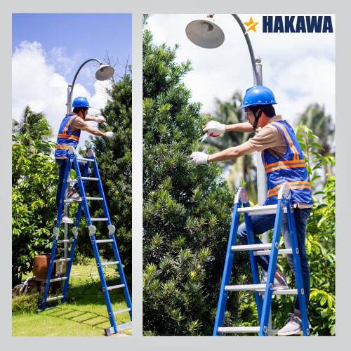 Thang nhôm gấp đa năng 4 khúc HAKAWA HK-404 4,7m. Sản phẩm chính hãng, chất lương, giá cả cạnh tranh, bảo hành 2 năm<<>>