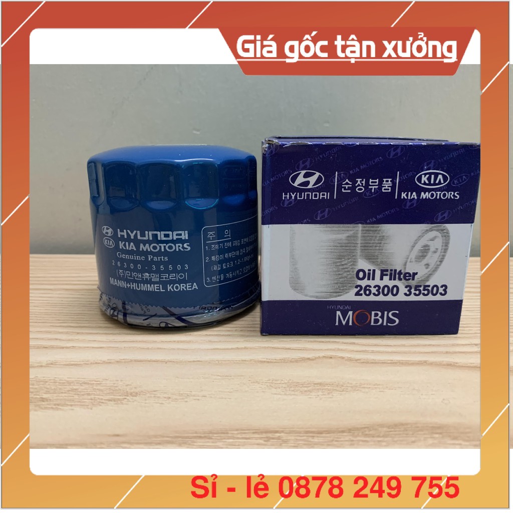 [Sỉ-Lẻ] Lọc nhớt, lọc dầu động cơ xe K3, Cerato, Elantra, Avante, Tucson, Rio.....(Mã:2630035503/2630035504/2630035505)