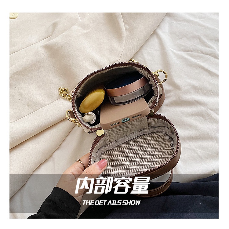 Túi đeo chéo vai JASMIN NOIR bằng da PU hình trụ thời trang sành điệu cho nữ