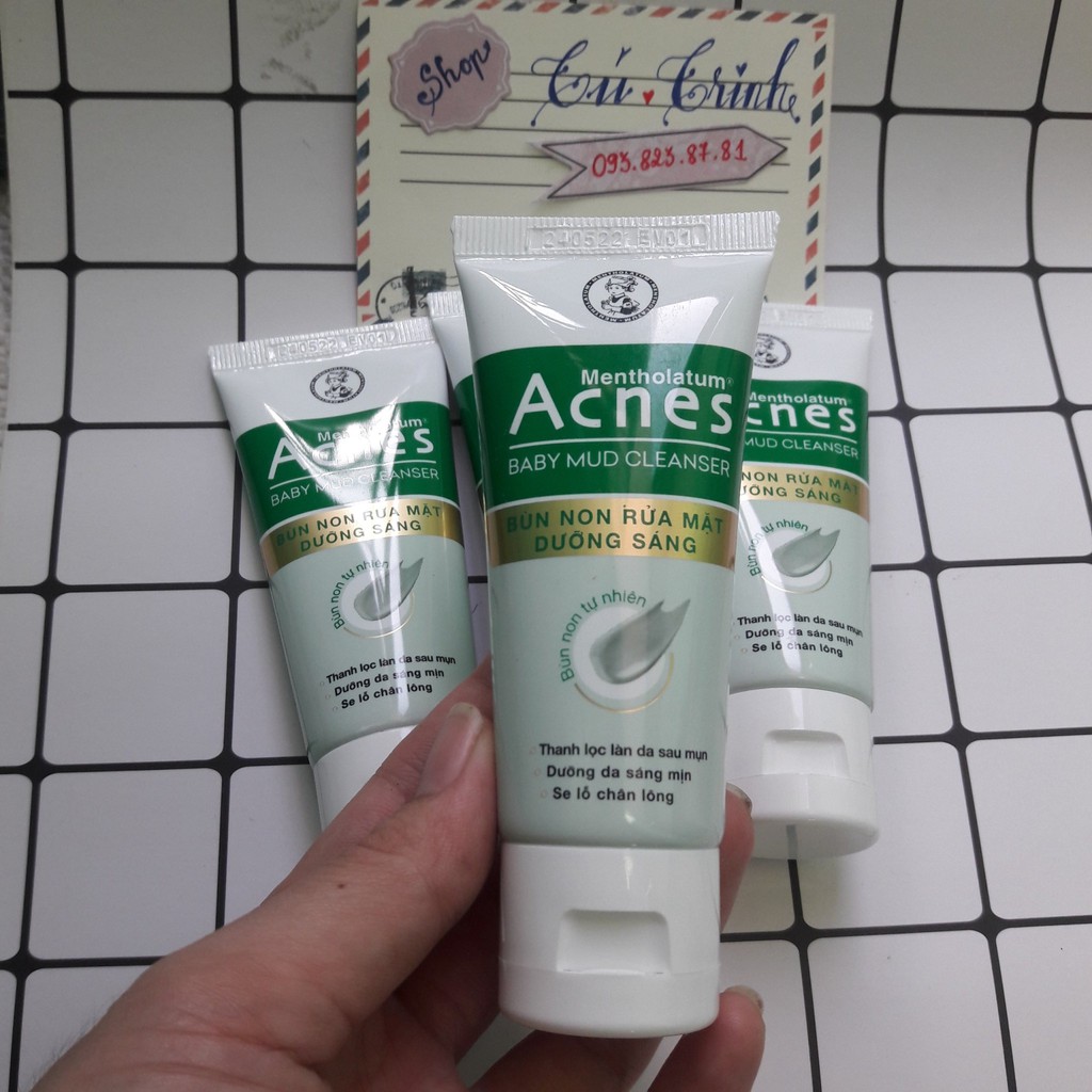 (HÀNG DÙNG THỬ ) Rửa mặt dưỡng sáng  Bùn non  Acnes Baby Mud Cleanser 25g | BigBuy360 - bigbuy360.vn
