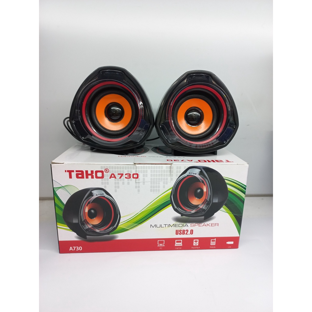 Loa 2.0 TAKO A730 - Loa Vi Tính Nhỏ Gọn Tiện Ích- Hàng Chính Hãng