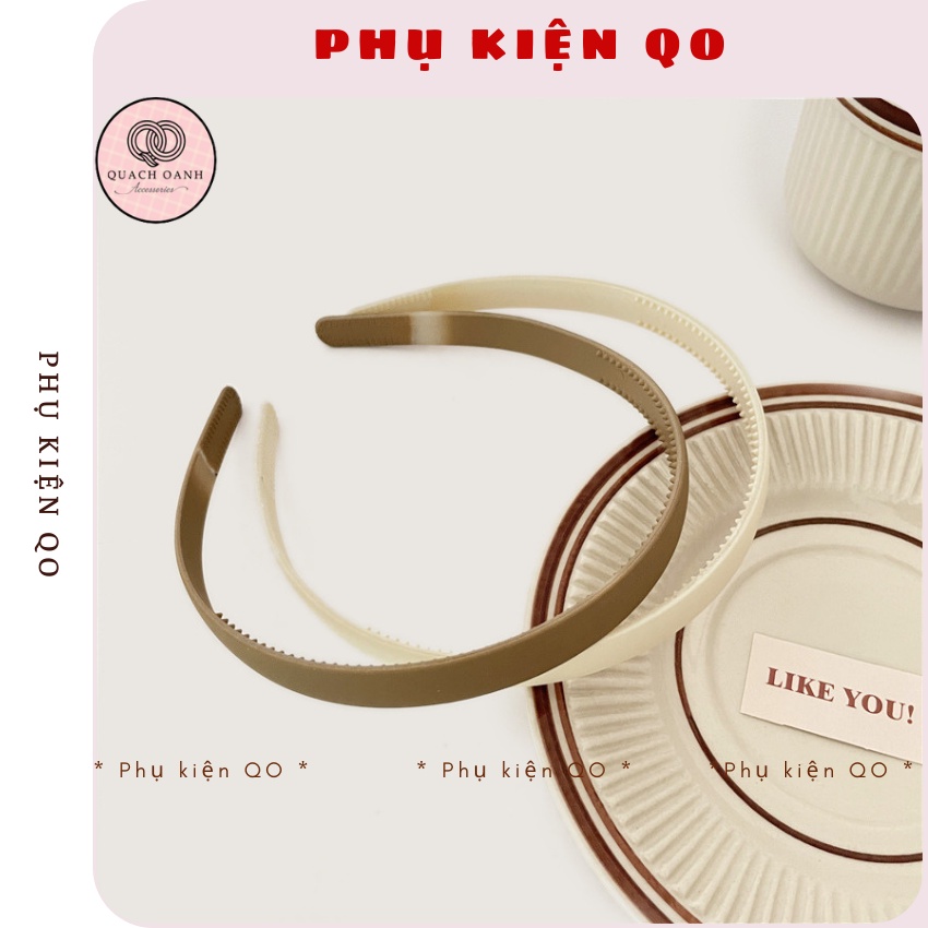 Bờm Cài Tóc Nhựa Phong Cách Basic Cho Nam Nữ -Phụ Kiện Tóc QO BOM06