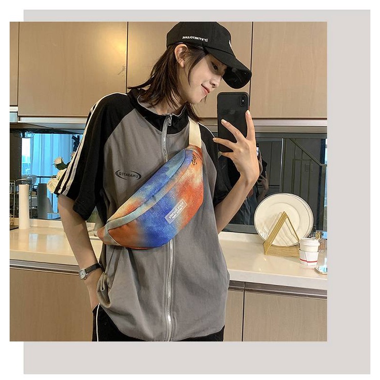 [Túi đeo chéo nữ ulzzang Hàn Quốc] [Túi nữ đeo bụng đi chơi da lộn mini đựng đồ cá nhân cá tính phong cách đường phố] | BigBuy360 - bigbuy360.vn