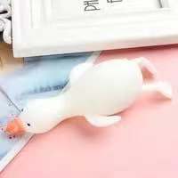 Đồ chơi bóp hơi hình chú vịt bằng cao su mềm mại ngộ nghĩnh vui nhộn dành cho bé