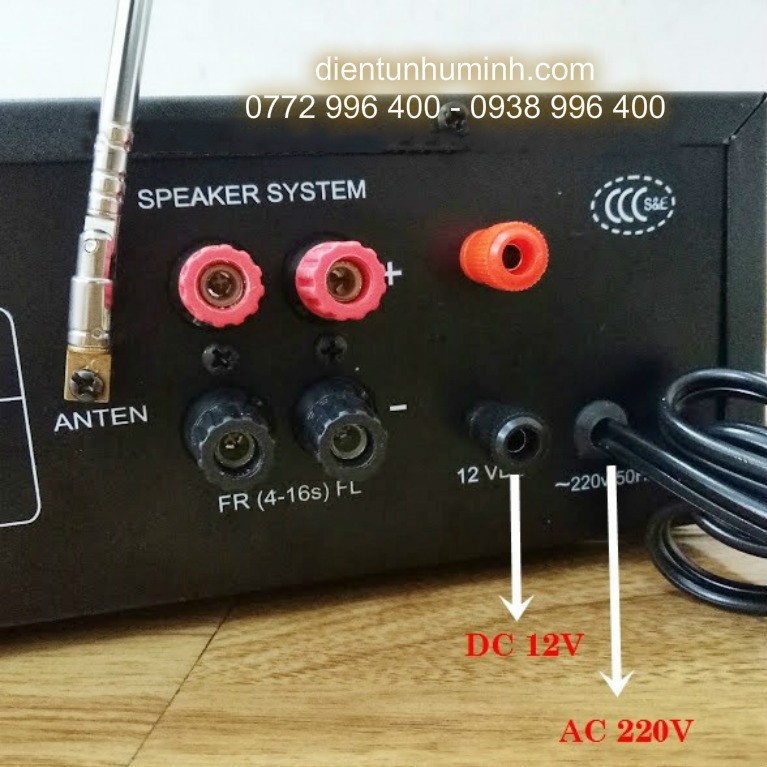 Ampli mini DC12V Có BLUETOOTH USB Califlower BX-2277