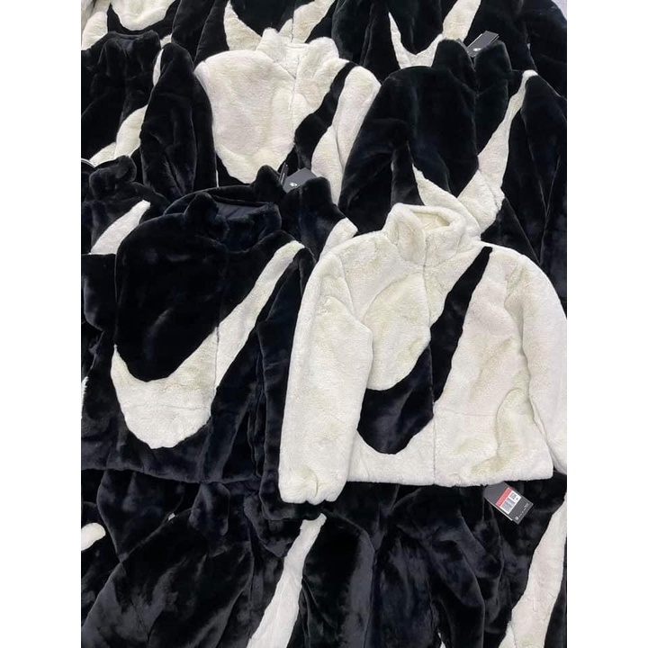 🔥Hot🔥Áo khoác lông nike, lông chồn cực mịn nam nữ - áo nike hàng chính hãng cao cấp