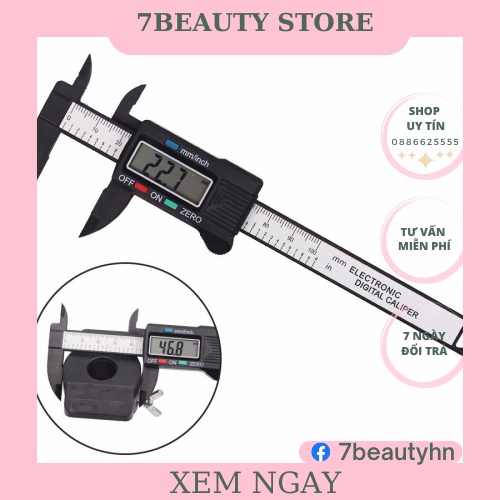 THƯỚC KẸP ĐIỆN TỬ - Giúp thợ phun xăm đo lông mày chính xác-dụng cụ phun xăm