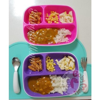 set 2 khay ăn Munchkin 3 ngăn - MK11469