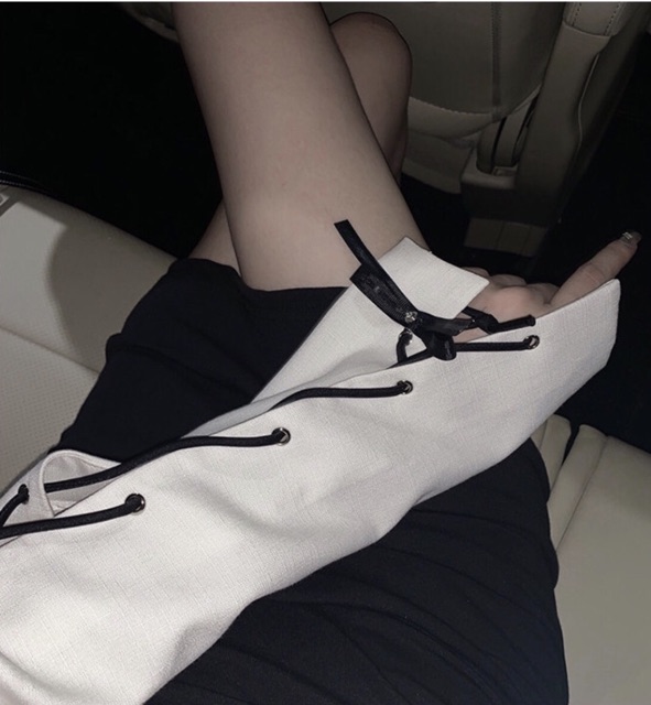 Áo blazer croptop đan dây Ulzzang ❤️