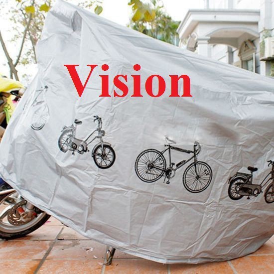[Sản Phẩm Loại 1] (LOẠI DÀY) bạt áo phủ trùm che xe máy sh vespa moto pkl vision xe đạp điện chống nắng mưa vải dù