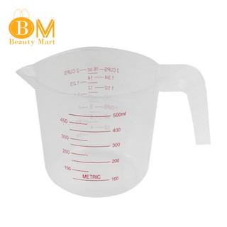 Cốc đong 500ml cho phòng thí nghiệm có tay cầm bằng nhựa