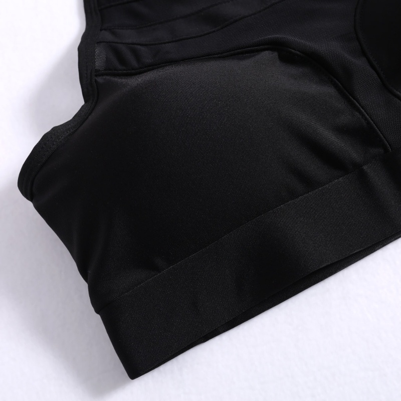 Áo Ngực Thể Thao Dạng Lưới Crop Top Co Giãn Có Mút Đệm