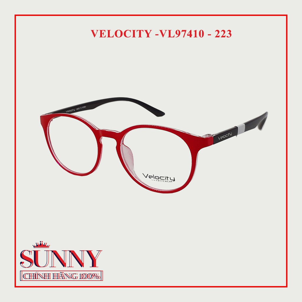 VL97410 phần 2 - gọng kính nam nữ Velocity chính hãng, có kèm tem thẻ chống hàng giả do bộ công an cấp