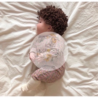 Mũ len tóc xoăn hàn xẻn [crochet 🧵] xinh cho bé yêu 🗳🍊