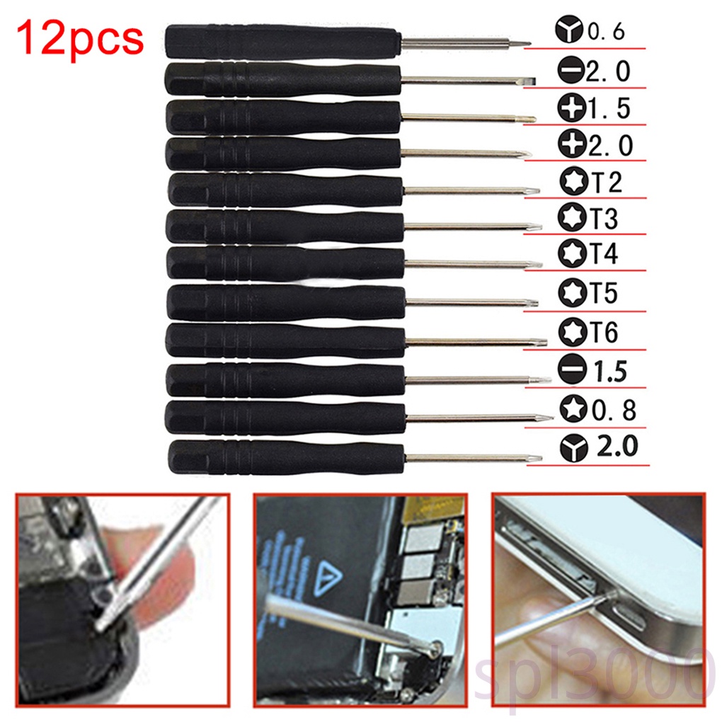 Set 12 Tua Vít Sửa Chữa Điện Thoại / Máy Tính Bảng Mini Đa Năng