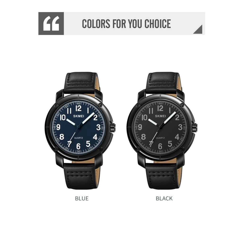 Đồng Hồ Quartz Dây Da SKMEI