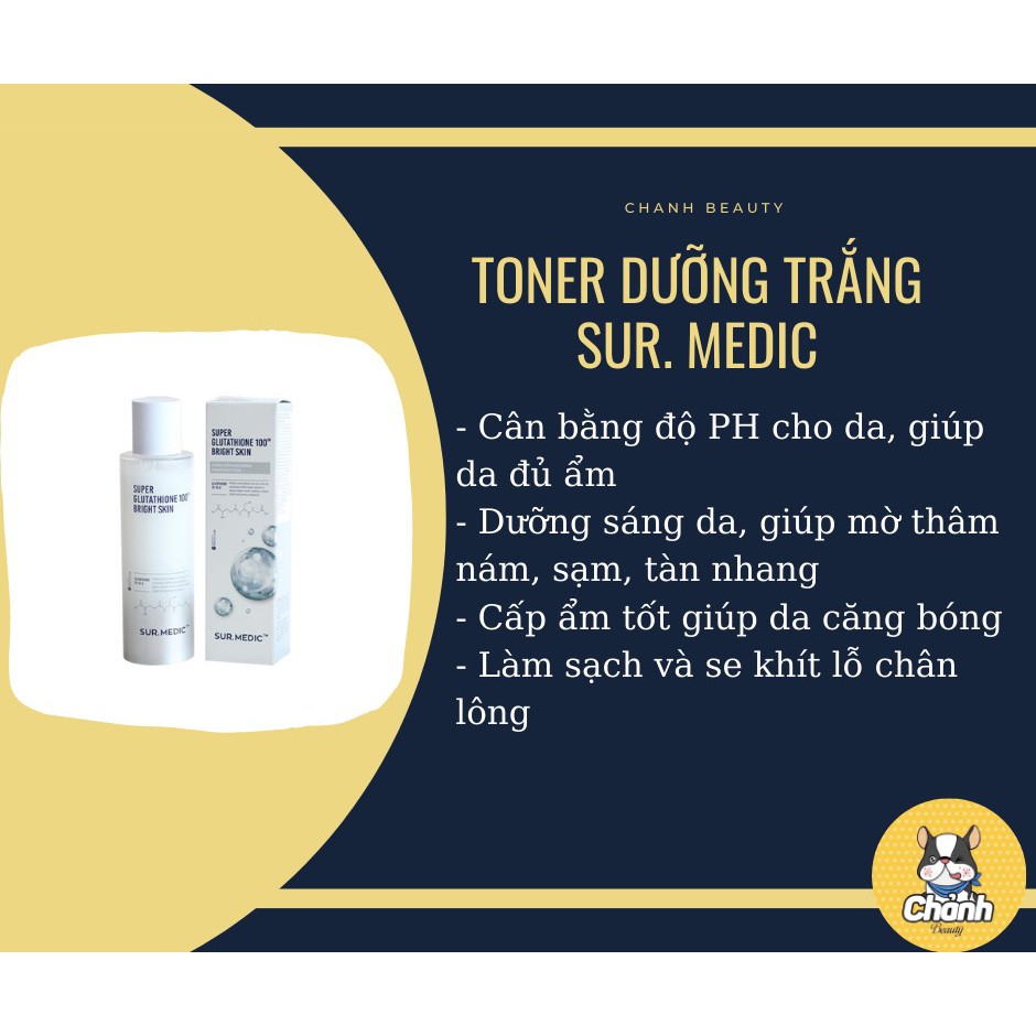 Toner Trắng Da Sur.Medic Super Glutathione 100 Bright Skin | BigBuy360 - bigbuy360.vn
