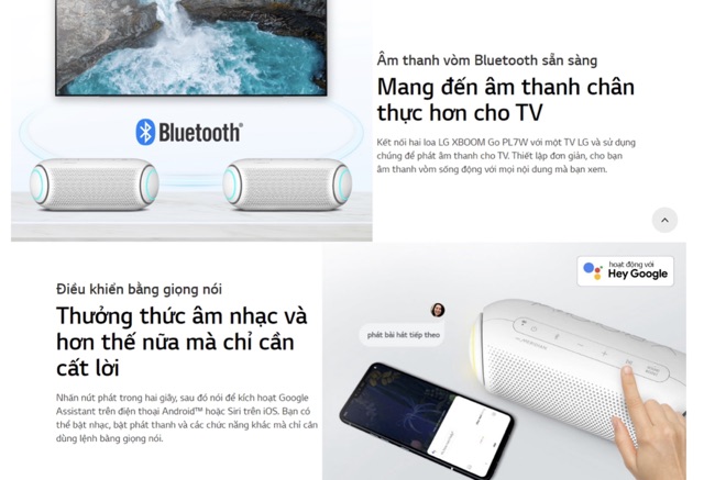 Loa bluetooth LG XBOOM GO PL7 chính hãng - bảo hành 1 năm