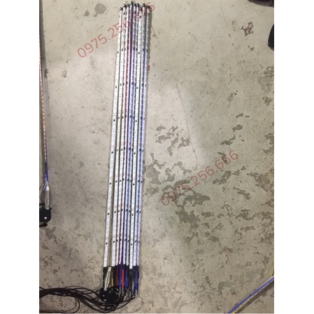 ăng ten 7 màu dài 1m 12v kiểu mới ăng ten trang trí xe