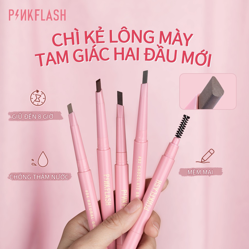 [Hàng mới về] Chì Kẻ Mày Pinkflash Xoay Tự Động Lâu Trôi 8 Giờ Chống Thấm Nước | BigBuy360 - bigbuy360.vn