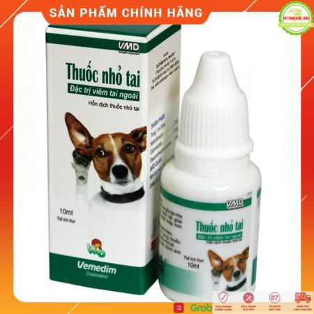 Thuốc nhỏ tai Vemedim đặc trị viêm tai ngoài cho chó 10 ml