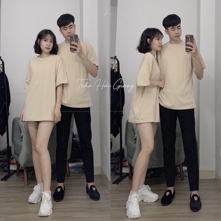 áo thun trơn basic form rộng-3158 dày