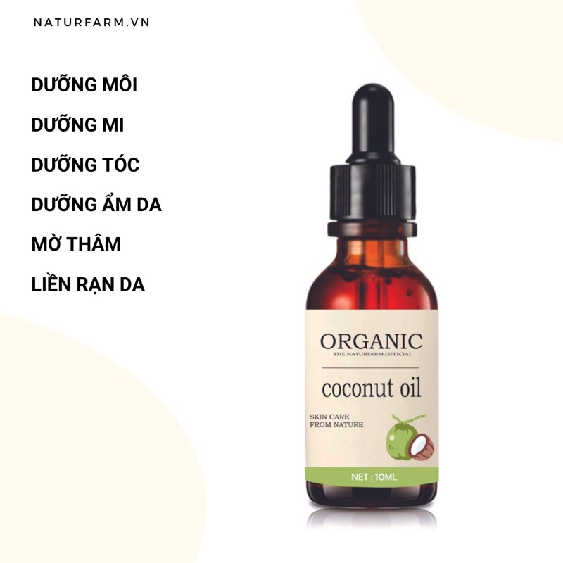 15ML Dầu dừa tinh khiết ( coconut oil )  100% Organic