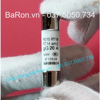 Cầu chì gốm sứ 10x38 mm (nhiều thông số lựa chọn)