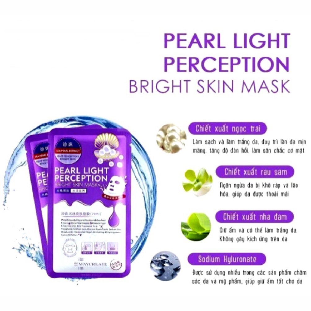 Mặt nạ HA dưỡng ẩm và dưỡng trắng da MayCreate Hàng Nội địa Trung | BigBuy360 - bigbuy360.vn