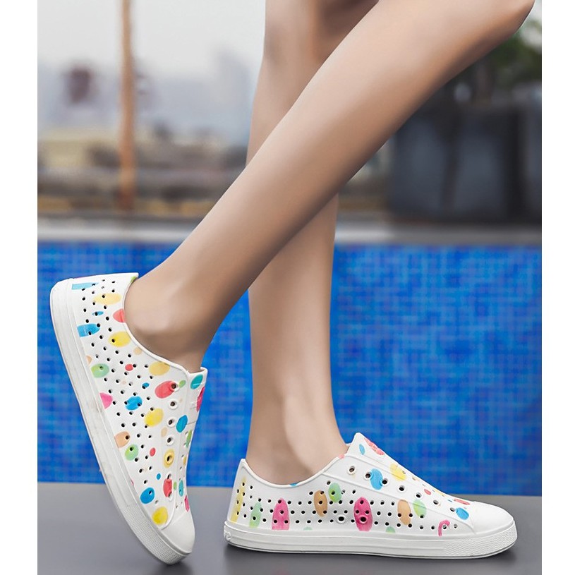 Giày Nhựa Nam Nữ Đi Mưa Đi Biển Du Lịch Thời Trang FITTOP NTJ | BigBuy360 - bigbuy360.vn