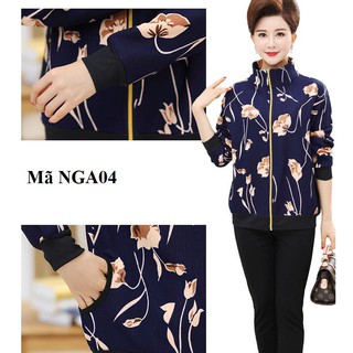 Áo khoác trung niên 1 lớp mỏng nhẹ nhàng thời trang đẹp