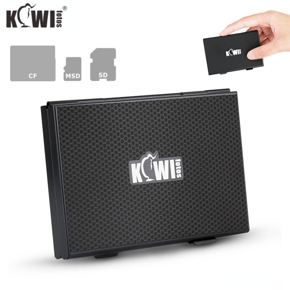 Kiwifotos Hộp đựng thẻ nhớ kim loại 5 trong 1 Hộp đựng thẻ Flash di động Hộp bảo vệ cho thẻ SD Thẻ nhớ Micro SD MSD Thẻ CFexpress Type-A Thẻ XQD Thẻ CF
