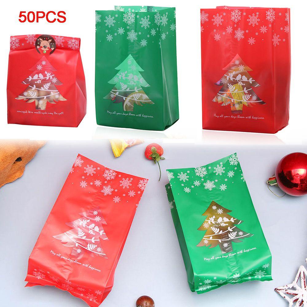 FOREVER 50 Túi Đựng Quà Dùng Trang Trí Cây Thông Giáng Sinh