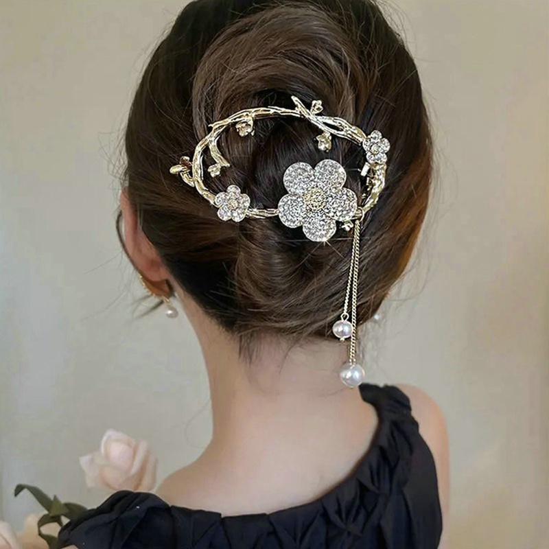 Kẹp Tóc Đính Ngọc Trai Thời Trang Dành Cho Nữ Ếch