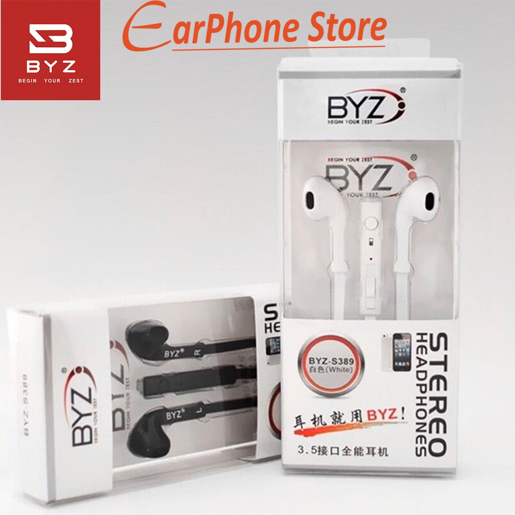 Tai Nghe Dây Dẹt BYZ S389 Âm thanh sống động, âm bass cực căng ,Bảo Hành 12 Tháng