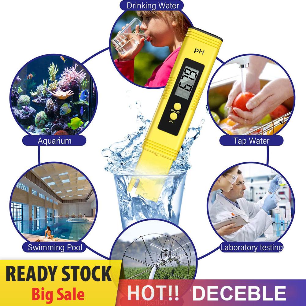 Máy đo độ Ph 3 trong 1 với màn hình LCD kỹ thuật số tds/ Máy đo chất lượng nước chuyên dụng cho bể cá
