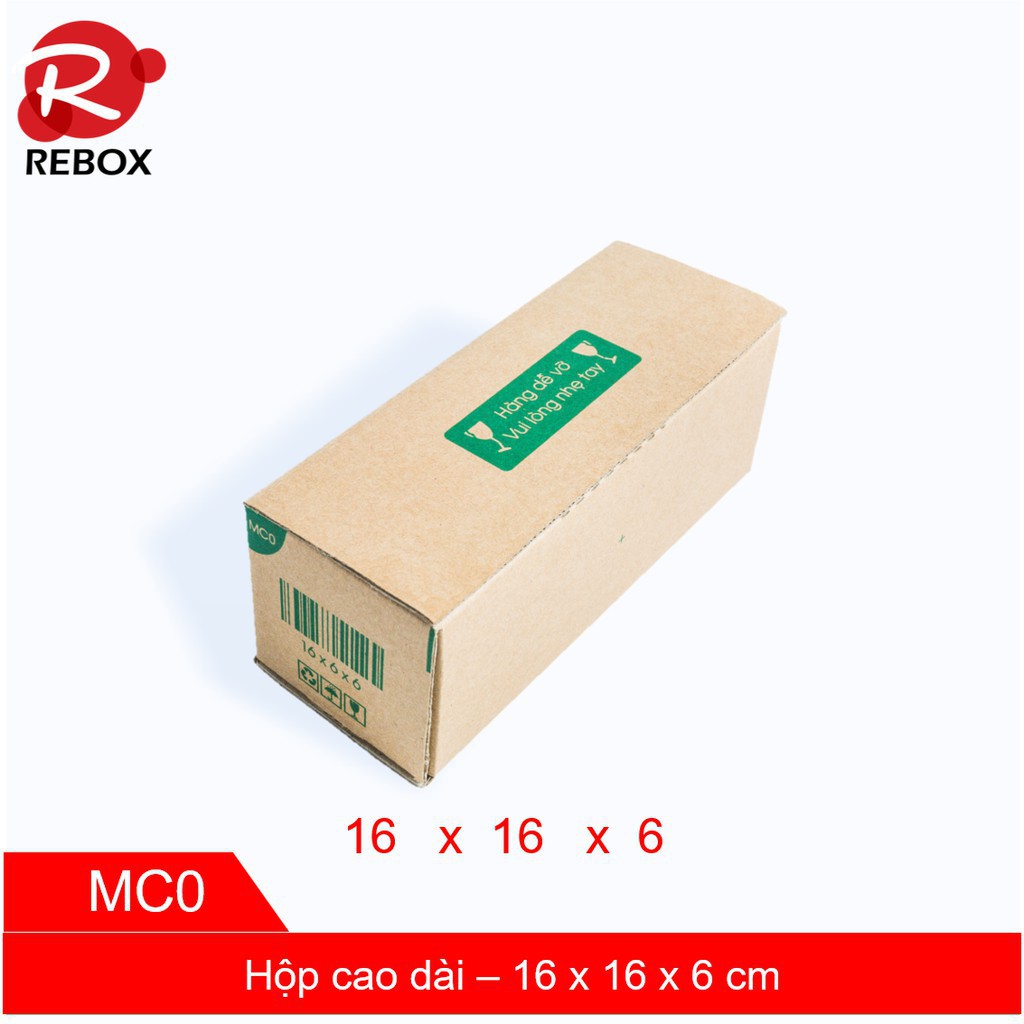 Hộp carton 16x6x6 - Combo 100 hộp trơn đóng hàng giá rẻ