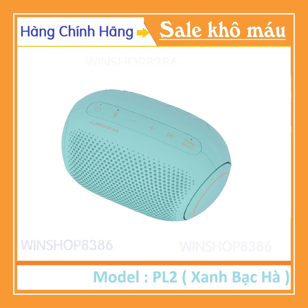 [Mã 151ELSALE hoàn 7% đơn 300K] Loa Xboom Bluetooth LG PL2B Màu Xanh Bạc Hà 100% Chính Hãng