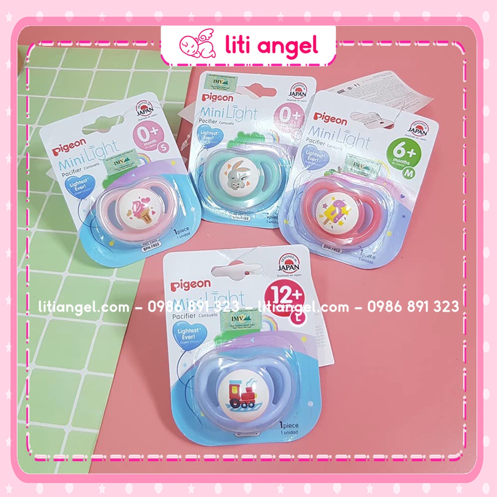 Ti ngậm, Ty giả Pigeon Mini Light cho bé Siêu Nhẹ, Siêu Mềm