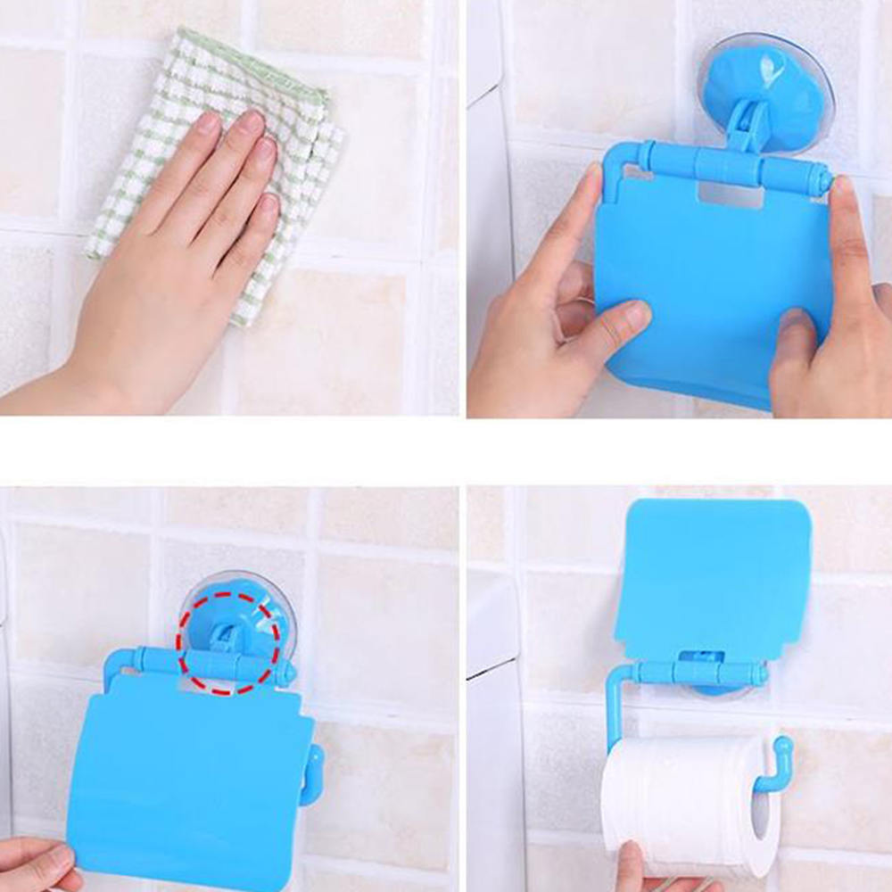Giá treo giấy vệ sinh bằng nhựa màu trắng đơn giản chất lượng