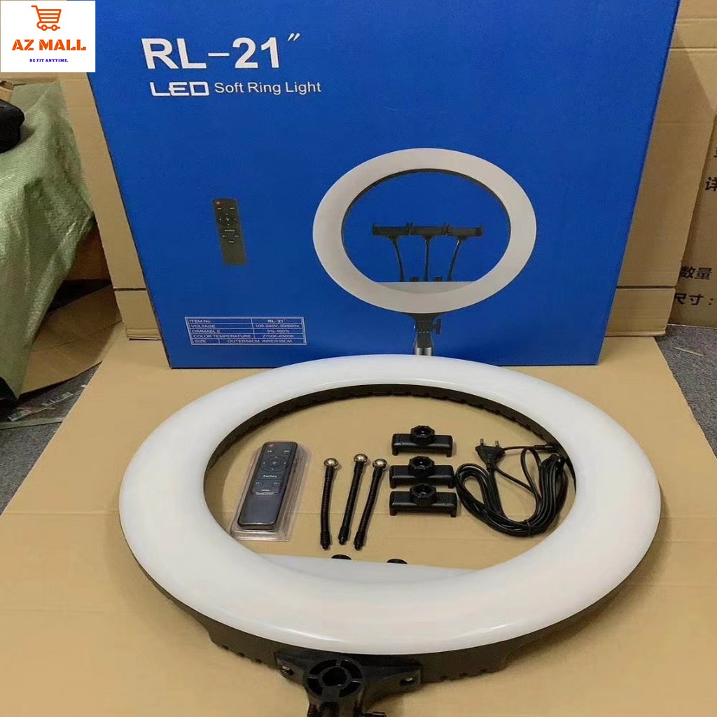 Siêu phẩm Đèn Livestream Size 54cm 3 kẹp Phù hợp cho Livestream, Spa làm đẹp, Audio, tặng kèm chân đèn 2m1 | BigBuy360 - bigbuy360.vn