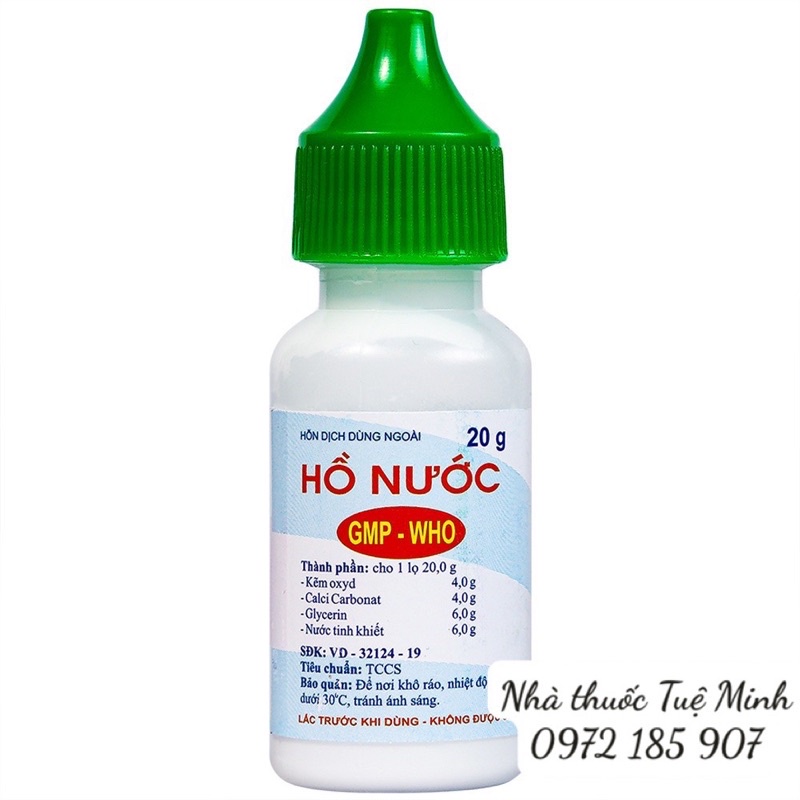 Hồ nước bôi da lọ 10ml