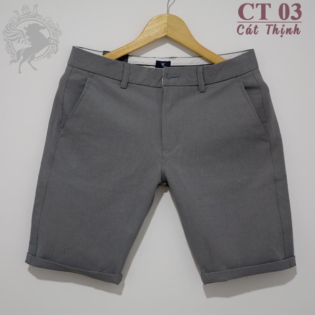 Quần Short Âu Nam Màu Xám Co Dãn Nhẹ, Đường May Chắt Chắn Vải Dày Mịn | BigBuy360 - bigbuy360.vn